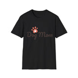 Dog Mom T‑Shirt — Cute Paw Heart Graphic Tee for Pet Lovers