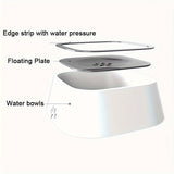 NNETM Non-Spill Anti-Splash Pet Water Bowl for Dogs