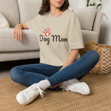 Dog Mom T‑Shirt — Cute Paw Heart Graphic Tee for Pet Lovers