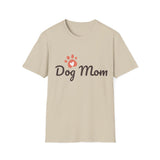 Dog Mom T‑Shirt — Cute Paw Heart Graphic Tee for Pet Lovers