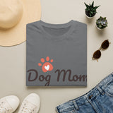 Dog Mom T‑Shirt — Cute Paw Heart Graphic Tee for Pet Lovers