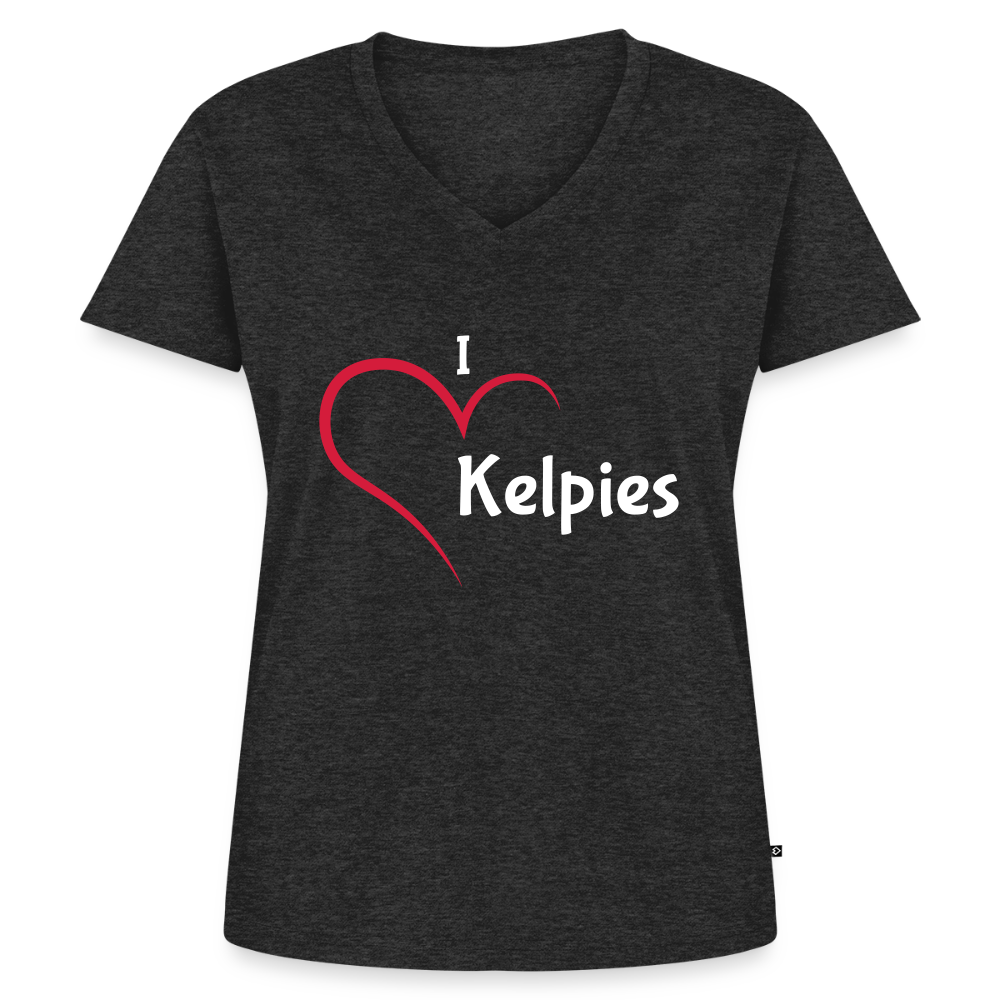 I Love Kelpies T Shirt - heather anthracite