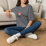 Dog Mom T‑Shirt — Cute Paw Heart Graphic Tee for Pet Lovers
