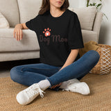 Dog Mom T‑Shirt — Cute Paw Heart Graphic Tee for Pet Lovers