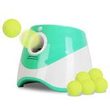 1 Stück Automatischer Hundeballwerfer Inklusive 6 Tennisbälle Hund Mit 3 Einstellbaren Wurfweiten Interaktive Ballwurfmaschine Für Kleine Mittlere Hunde