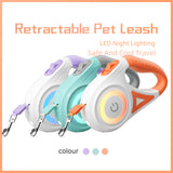 Hundeleine, Rollleine und Hundehalsband, Scheinwerfer, automatische Haustierzugleine für kleine, mittelgroße Hunde, Haustierprodukt