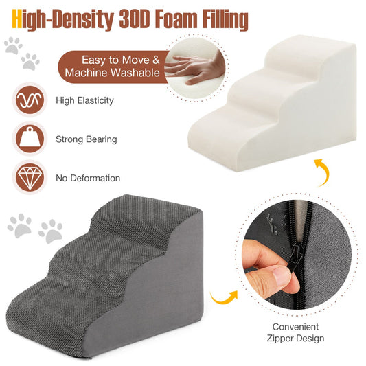 3-Tier Foam Dog Ramp