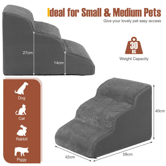 3-Tier Foam Dog Ramp
